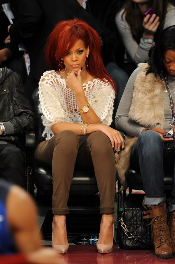 Rihanna wears Rolex day date