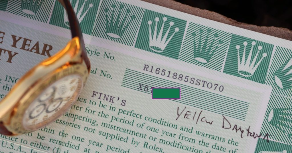 Rolex Serial Number Information and Location