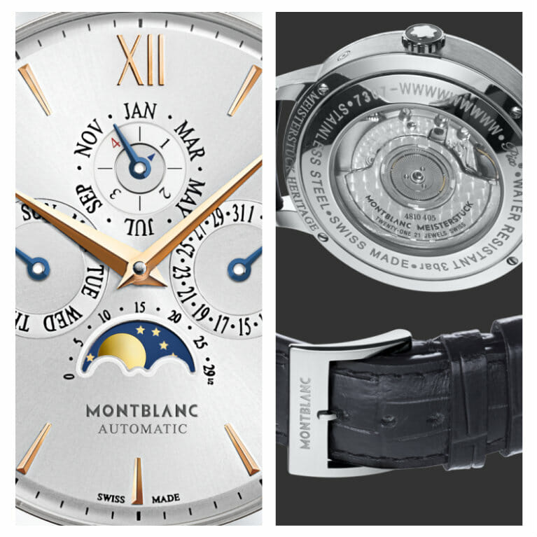 Montblanc Heritage Perpetual Calendar Dial and Back