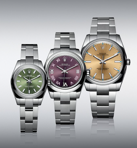 Rolex Oyster Perpetual Different Sizes