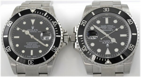 Differences between the 16610 AND ROLEX 116610