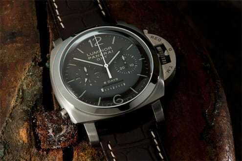 Panerai Luminor 1950 Chrono Monopulsante 8 Days GMT Titanio PAM