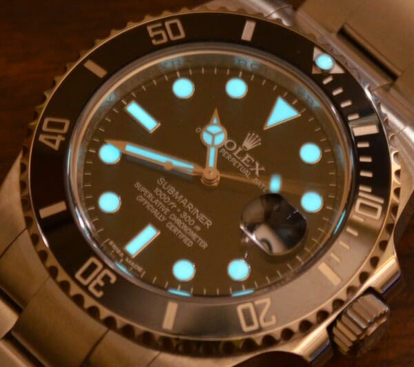 Våd Bolt Snazzy THE LUME IN THE ROLEX SUBMARINER-CERAMIC | Rubber B