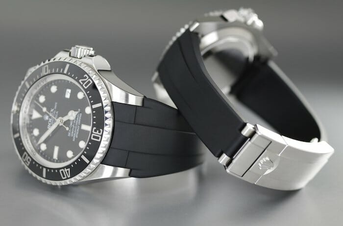 Rolex-deepsea-replacement-strap-rubber-black-Glidelock-Clasp-116660