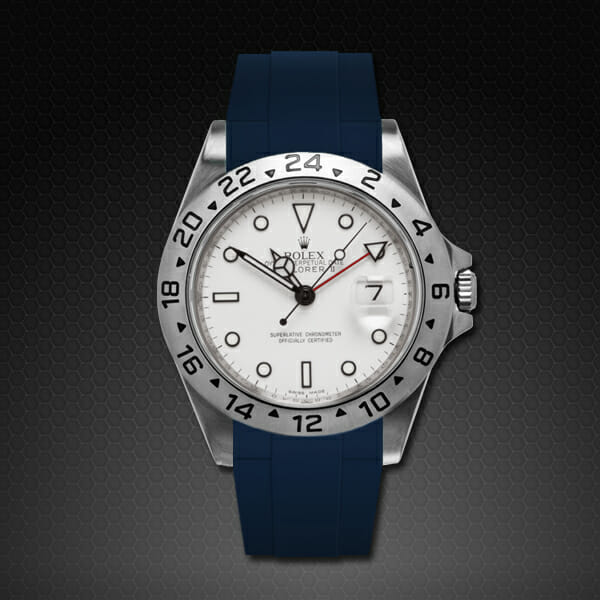photo of Navy Blue Strap for Rolex Explorer II 40mm - Classic Series