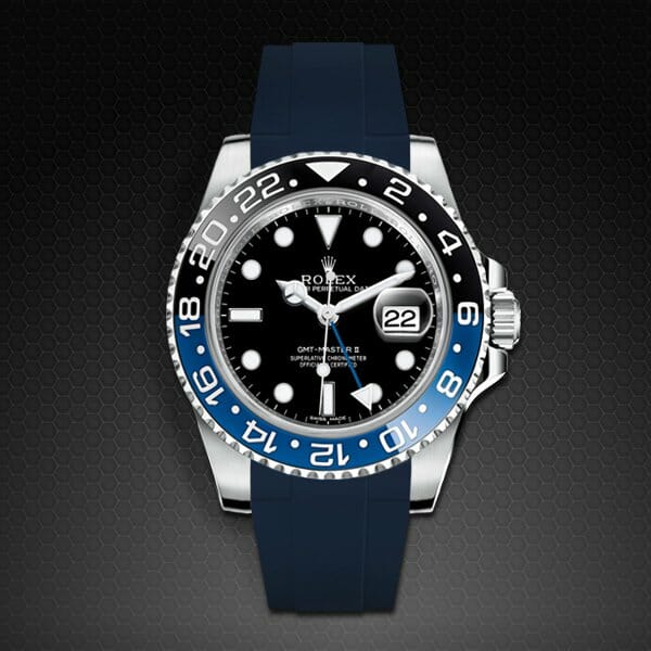 photo of Navy Blue Strap for Rolex GMT Master II CERAMIC - Classic Series