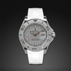 Photo of Arctic White Strap for Rolex Yachtmaster 40mm - Tang Buckle Series