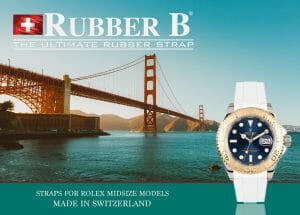 Ad for Rubber B Straps for Rolex Yacht-Master 35mm