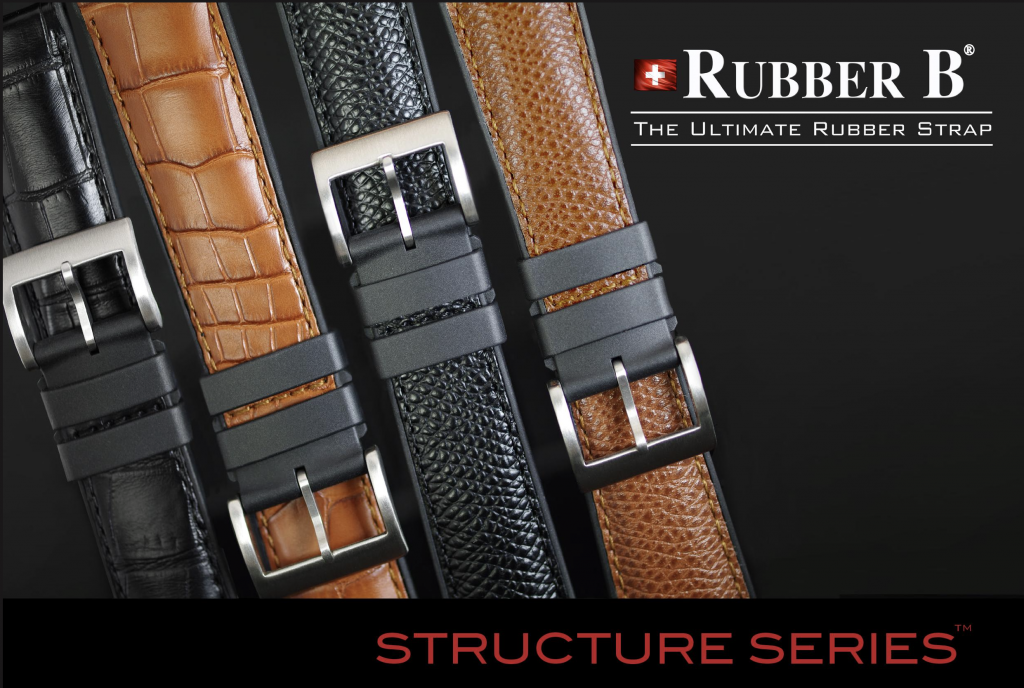 photo of Rubber B Structure Series Genuine Leather Straps