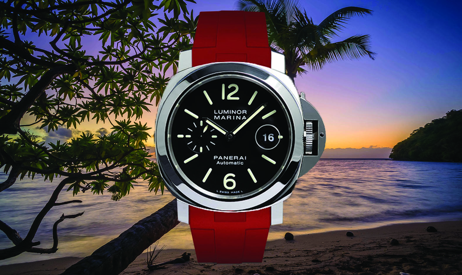 panerai red strap