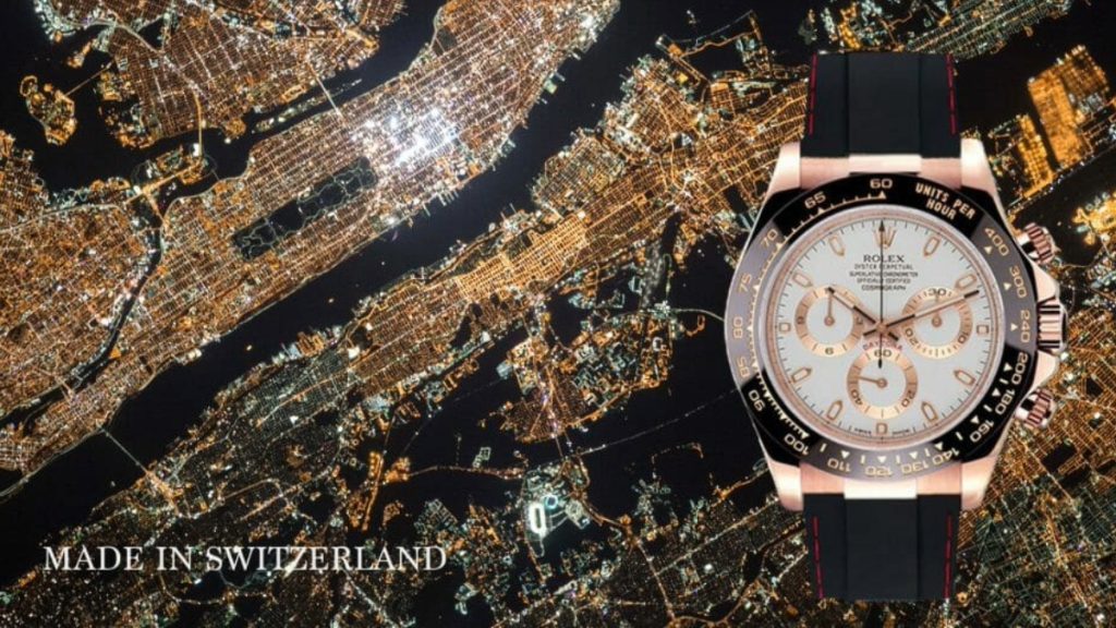 Rose Gold Rolex Daytona on Couture Series Strap Rose Gold Rolex Daytona on Couture Series Strap