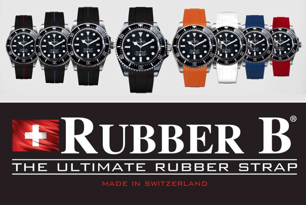 Rubber B Swiss Made Vulcanized Rubber Straps for Rolex