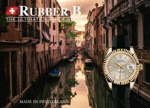 Rubber B Tuxedo Velour Straps for Rolex Midsize Models