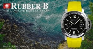 Canary Yellow Watch Strap for Panerai by Rubber B