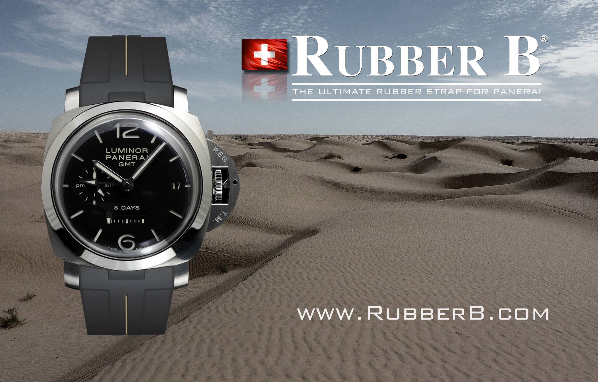 Swiss Made Rubber B Straps for Panerai