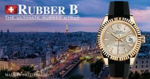 Rubber B Tuxedo Velour Strap for Rolex