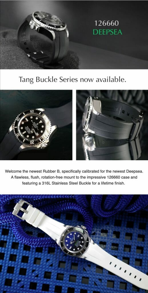 The Rolex Sea Dweller Straps Collection is now complete