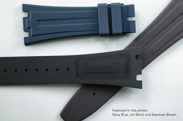 Blue Rubber Watch Strap For Audemars Piguet Royal Oak 41mm