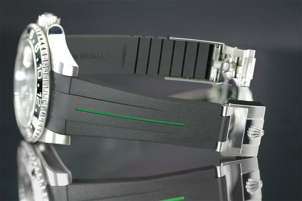 Black and Green Rolex Submariner Non-Ceramic - Tang Buckle Series VulChromatic