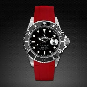 Red Strap for Rolex Submariner Non-Ceramic - Tang Buckle Series