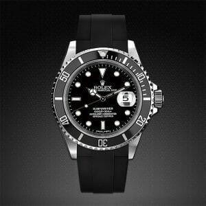 Black Strap for Rolex Submariner Non-Ceramic - Velcro® Series