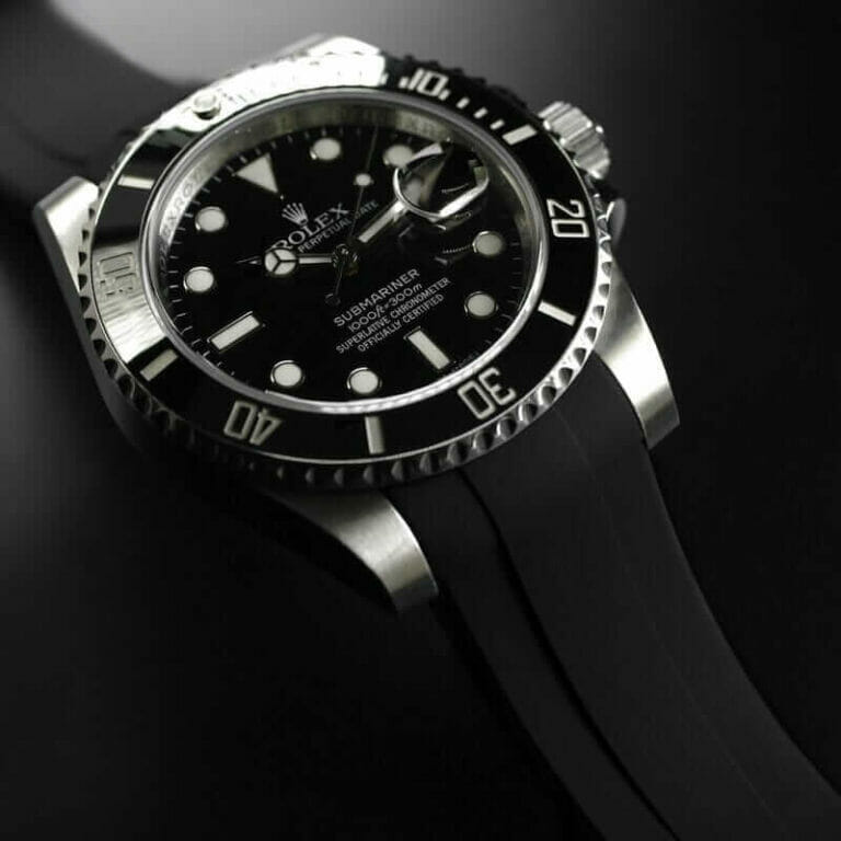 Black Strap for Rolex Submariner Date Velcro