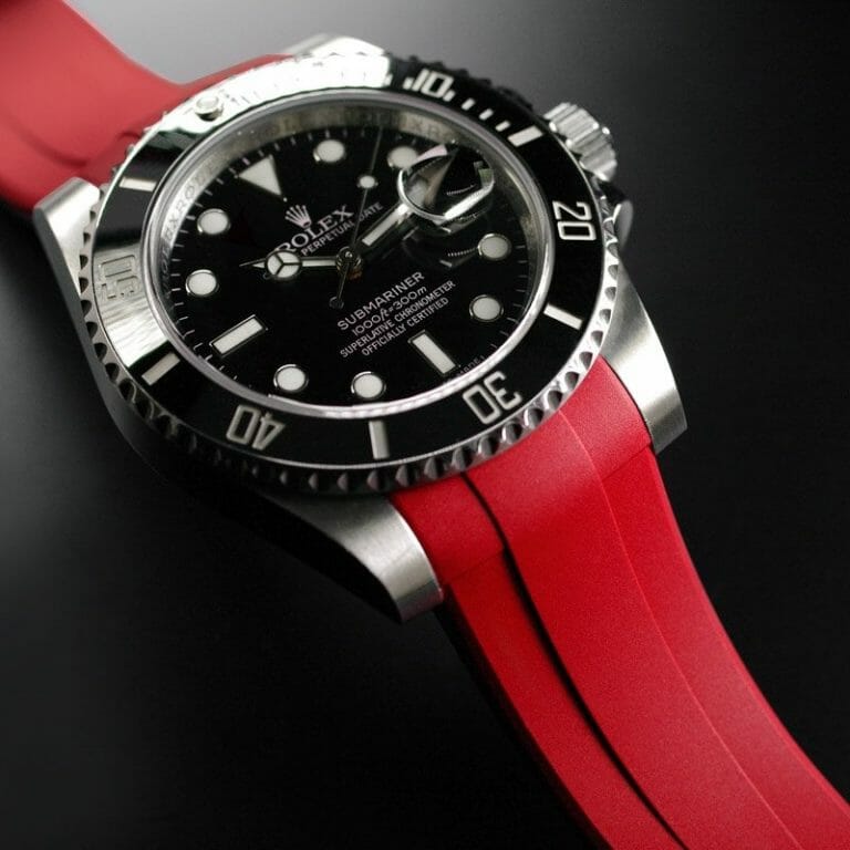 Red Strap for Rolex Submariner Date Tang Buckle