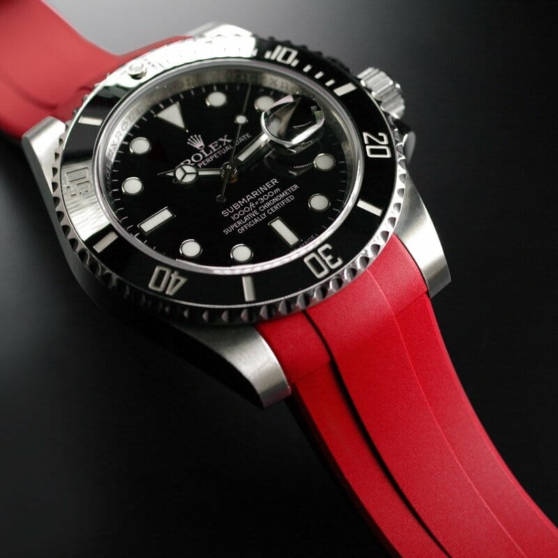 Red Strap for Rolex Date - Tang Buckle