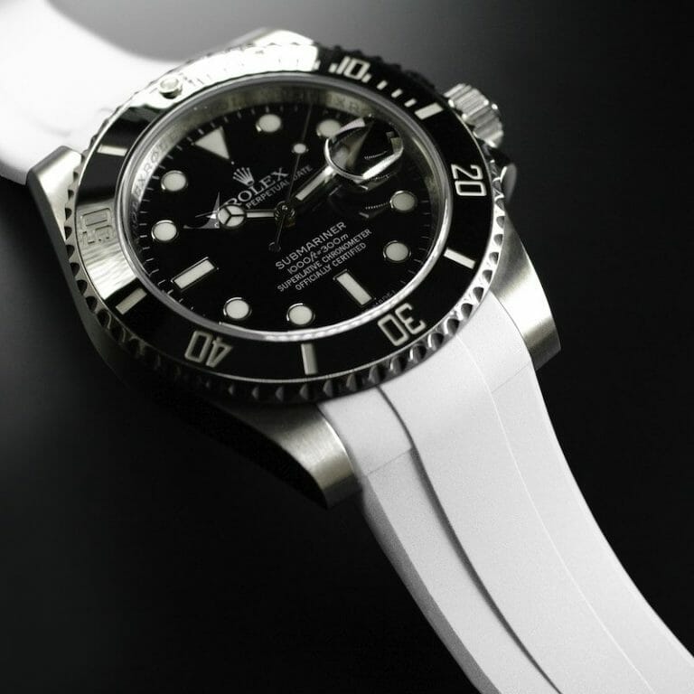 White Strap for Rolex Submariner Date Tang Buckle Series