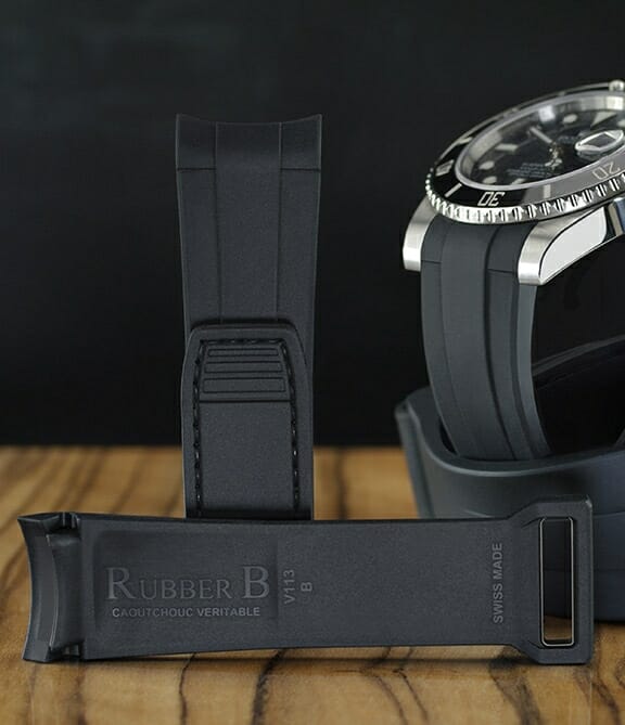 Black Strap for Rolex Submariner Date - Velcro® Series