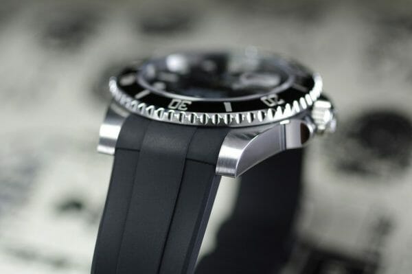 Black Strap for Rolex Submariner Date - Glidelock Edition