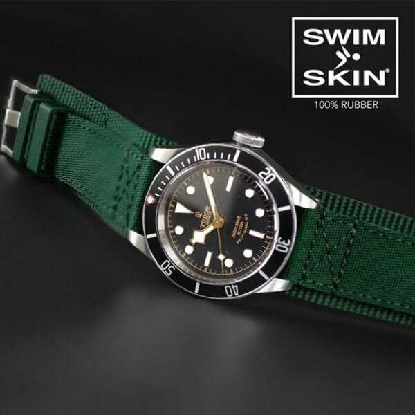 Green Strap for Tudor Black Bay 58 - Tang Buckle Cuff Series