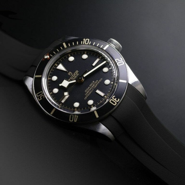 Black Tudor Black Bay 58 Rubber Strap