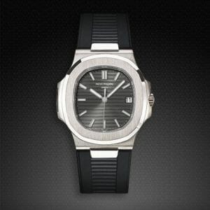 Black watch band for Patek Philippe Nautilus 5711