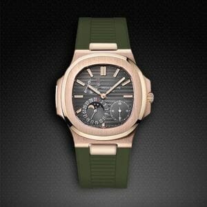 Green Rubber Strap for Patek Philippe Nautilus 5712 By Rubber B