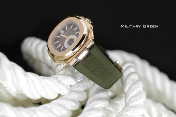 Green watch band for Patek Philippe Nautilus 5711