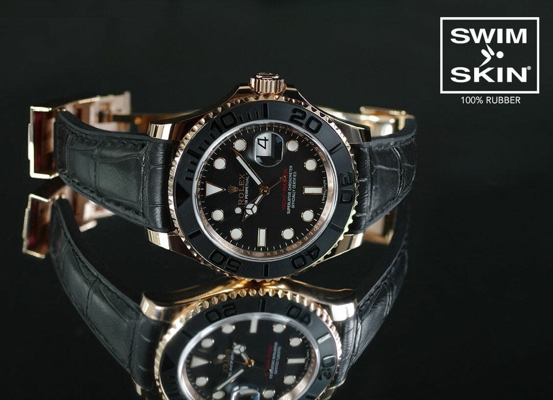 Comparing SwimSkin Alligator vs Ballistic straps for Rolex Yachtmaster