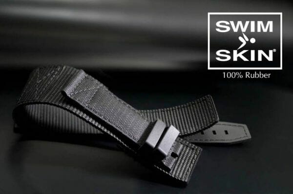 Blue Strap for Panerai 47mm - SwimSkin® Rubber Cuff Series