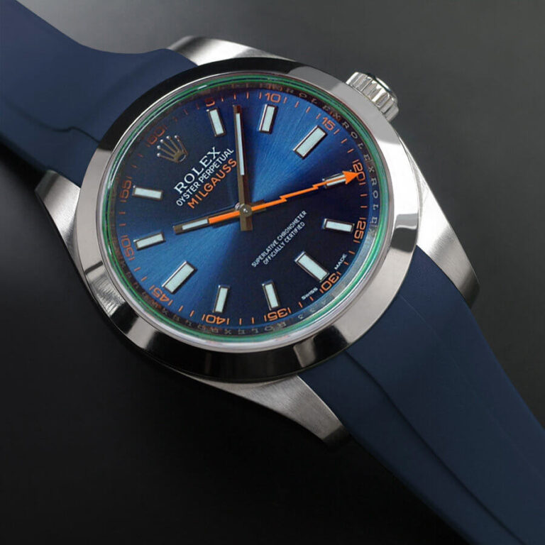 Blue Strap for Rolex Milgauss 40mm - Classic Series