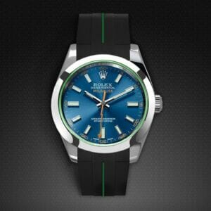 Black with Green Strap for Rolex Milgauss 40mm - Classic Series VulChromatic
