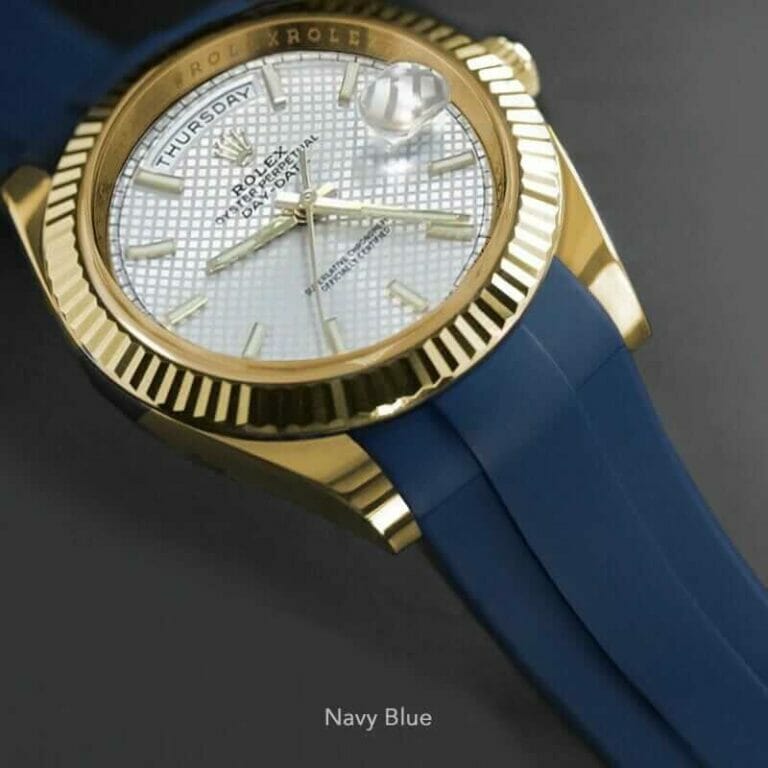 Blue Strap for Rolex Day-Date 40 - Tang Buckle Series