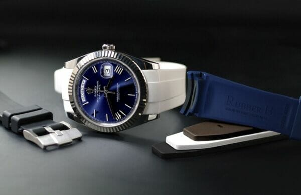 Blue Strap for Rolex Day-Date 40 - Tang Buckle Series