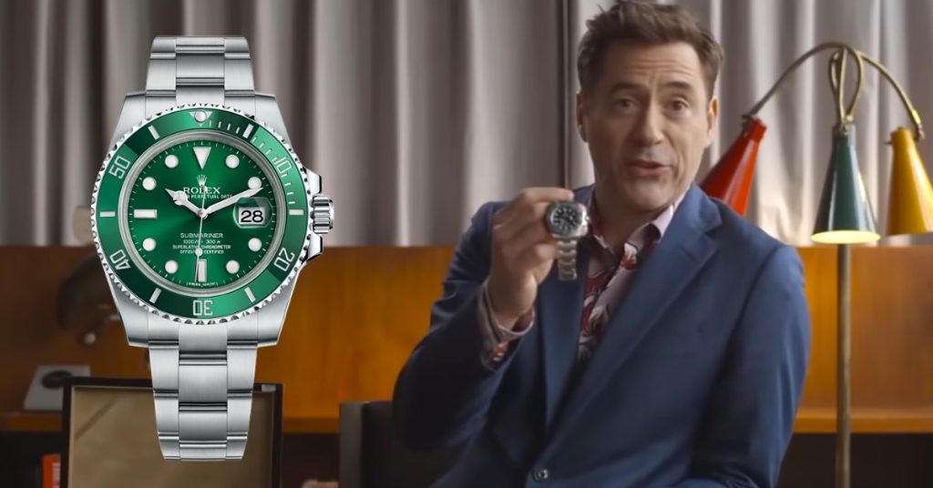 Robert Downey Jr Rolex Submariner Hulk 116610LV