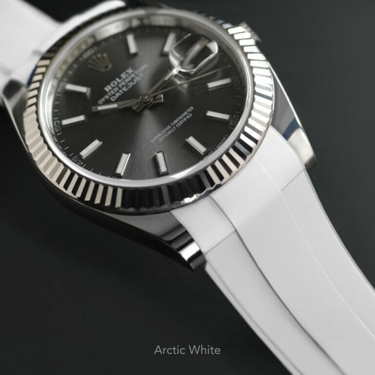 White Strap for Rolex Datejust 41mm - Tang Buckle Series