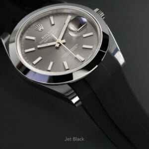 Black Strap for Rolex Datejust 41mm - Tang Buckle Series