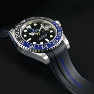 Black and Blue Strap for Rolex GMT Master II CERAMIC - Classic Series VulChromatic