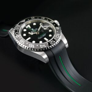 Black and Green Strap for Rolex GMT Master II CERAMIC - Classic Series VulChromatic