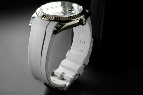 White Strap for Rolex Datejust 41mm - Tang Buckle Series