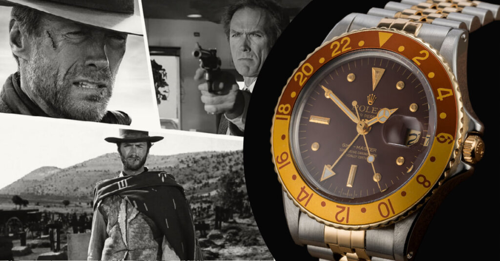 Clint Eastwood GMT-Master 16753 brown dial and Root Beer bezel