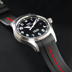 Black with Red Strap for IWC Mark XVIII